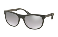 PRADA Plastic Irregular Shape Sunglasses Men's Gray