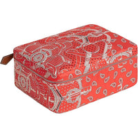 HERMES Travelsilk Silk Storage Bag Women's Orange