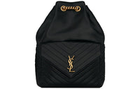 SAINT LAURENT Lambskin Backpack Regular Women's Black