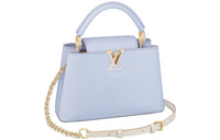 LOUIS VUITTON Capucines Taurillon Leather One Shoulder Handbags Women's Blue