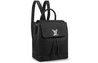 LOUIS VUITTON Calfskin Backpack Women's Black