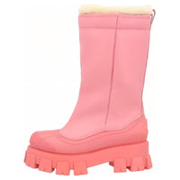 PRADA Monolith Knee-high Boots Women's Pink