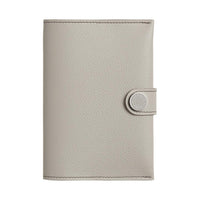 HERMES Evercolor Calfskin Card Holders Passport Holders Women's Concrete Gray
