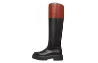 CELINE Knee High Boots 4.5cm Women's Black Brown