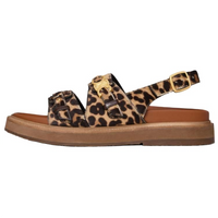 CELINE Strap Sandals Women's Leopard Print