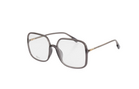 DIOR Plate And Metal Square Eyeglass Frames Unisex Black