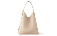 LOUIS VUITTON Leather Tote Handbag, Shoulder Bag Medium Size Women's Gray