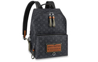 LOUIS VUITTON Discovery Backpack Monogram Eclipse Gaston Label Safari Khaki