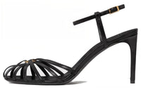 CELINE Triomphe Slim Heel High Heels 5cm Women's Black