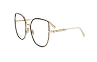 DIOR Metal Square Eyeglass Frames Women's Gold