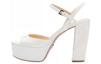 PRADA One-Strap Sandals 11.5cm Women's White