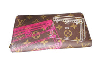 LOUIS VUITTON Zippy Monogram Canvas Wallet Unisex Brown