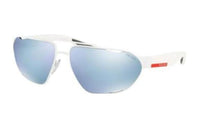 PRADA Rectangular Sunglasses Men's White