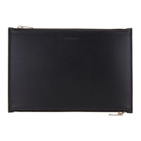 SAINT LAURENT Leather Clutch Women's Black