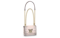 LOUIS VUITTON Twist Lizard Skin Shoulder Bag Crossbody Bag Mini Women's Pink