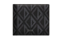 DIOR Canvas With Leather Wallet Men's Black