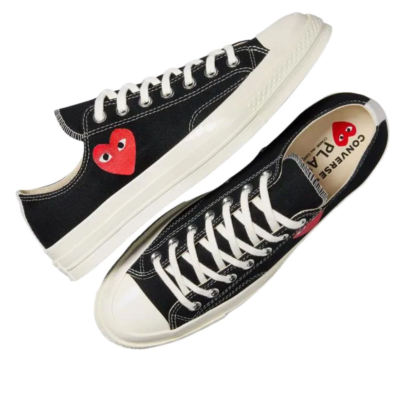 Converse x Comme des Garcons PLAY Chuck Taylor All Star 70 Ox 'Single Heart Black' A08804C