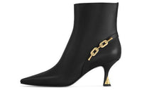 LOUIS VUITTON Sparkle Ankle Boots 6.5cm Women's Black