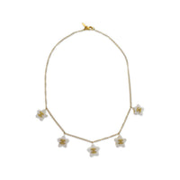 CHANEL 1990-2000 Star Logo Pendants Necklace