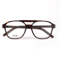 DIOR Acetate Aviator Eyeglass Frames Men's Tortoiseshell