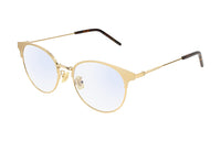 SAINT LAURENT Metal Oval Eyeglass Frames Unisex