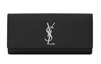 SAINT LAURENT Cow Leather Clutch Women's Black