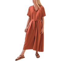 HERMES SS24 Short-Sleeved Dresses Women's Orange