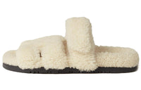 HERMES Chypre Odor-Resistant Slide Slippers Women's Light Beige