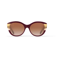 LOUIS VUITTON Acetate Cat Eye Sunglasses Unisex Red