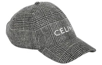 CELINE Cotton Baseball Caps Men's Gray