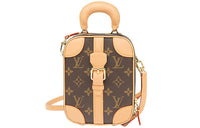 LOUIS VUITTON Vertical Mini Luggage Monogram Brown