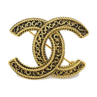 CHANEL 20th Century Plated Cc Brooch Costume Brooch