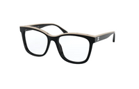 CHANEL Acetate Square Eyeglass Frames Women's Black