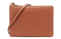 CELINE Sheepskin Shoulder Bag, Crossbody Bag Women's Tan