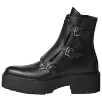 HERMES Hoodie Ankle Boots 6cm Men's Black