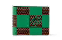 LOUIS VUITTON Leather Wallet Regular Men's Green