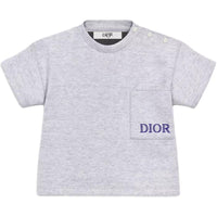 DIOR T Shirt SS25 Light Gray Infant And Toddler