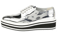 PRADA Platform Shoes Women's Silver