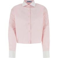 PRADA Logo Embroidered Button Up Shirt