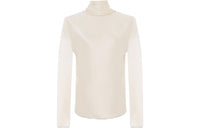 SAINT LAURENT Draped Crepe Blouse