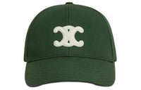 CELINE Cotton Baseball Caps Women's Green