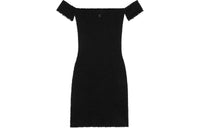 CELINE Triomphe Mini Dress In Gauffered Silk
