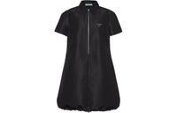 PRADA Short-Sleeved Half-Zipped Dress
