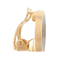 CHANEL 1993 Cc Button Clip-on Earrings