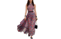 CHANEL Sleeveless Dresses Women's Red