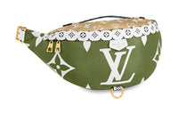 LOUIS VUITTON Bumbag Monogram Giant Khaki Green/Beige