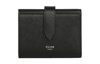 CELINE Calfskin Wallet, Card Holder Men's Black