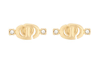DIOR Metal Stud Earrings Women's