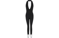 SAINT LAURENT Halterneck Open Back Sleeveless Jumpsuit