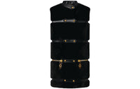 LOUIS VUITTON 1ABTC5 Sleeveless Leather Strip Mink Coat